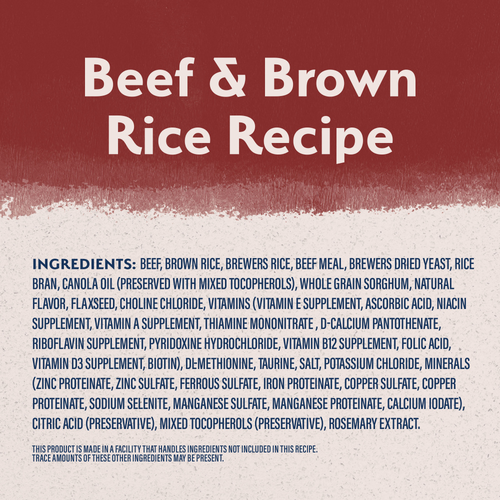 Natural Balance Limited Ingredient Dry Dog Food, Beef & Brown Rice Recipe