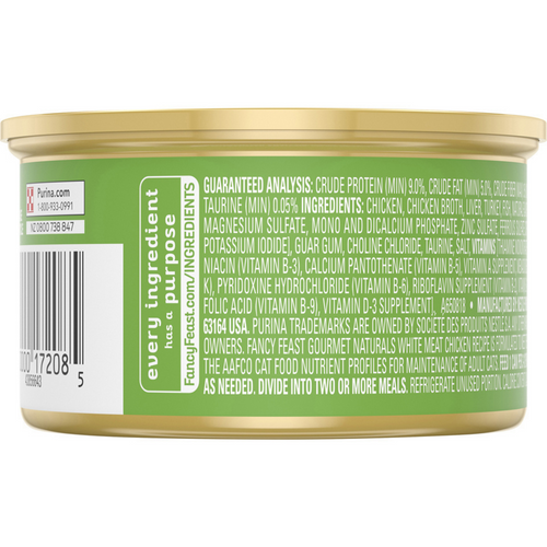 Purina Fancy Feast Gourmet Naturals White Meat Chicken Wet Cat Food