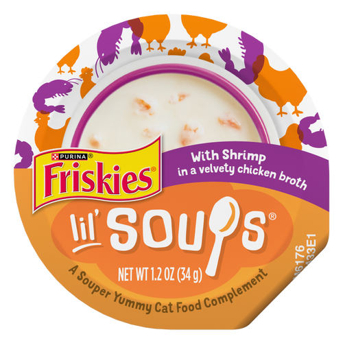 Friskies Lil' Soups Grain Free Shrimp in Chicken Broth Wet Cat Food