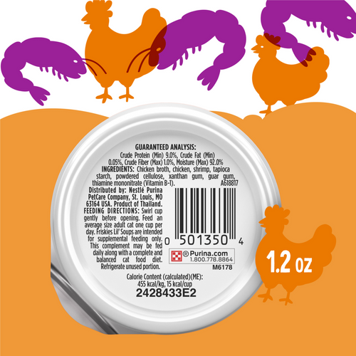 Friskies Lil' Soups Grain Free Shrimp in Chicken Broth Wet Cat Food