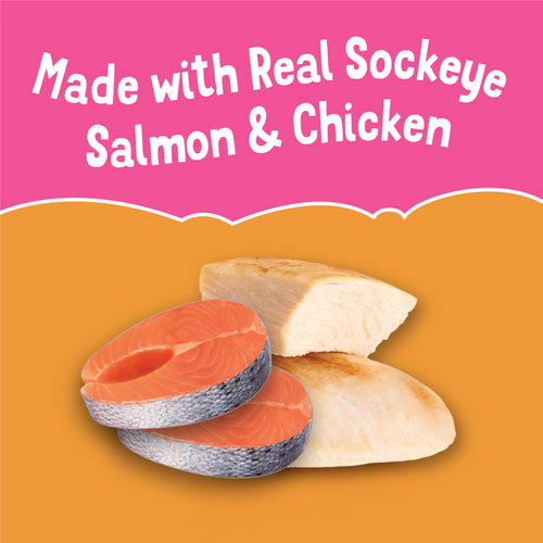 Friskies Lil' Soups Grain Free Sockeye Salmon in Chicken Broth Wet Cat Food