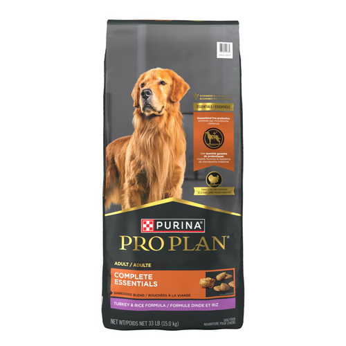 Purina Pro Plan Complete Essentials Shredded Blend Turkey & Rice High Protein Dry Dog Food