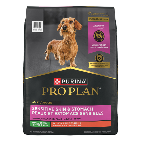 Purina Pro Plan Sensitive Skin & Stomach Small Breed Salmon & Rice Formula Dry Dog Food