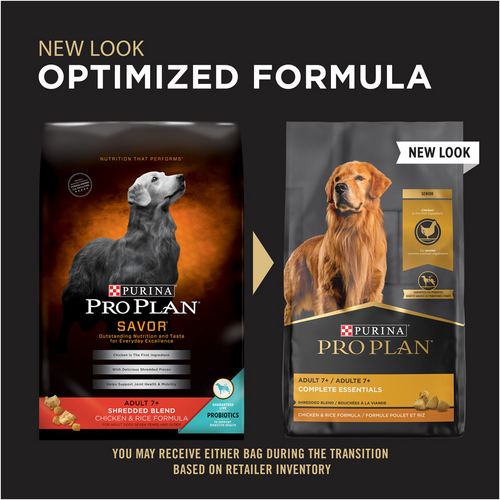 ProPlan Complete Essentials Shredded Blend Chicken and Rice Senior 7+ Dry Dog Food