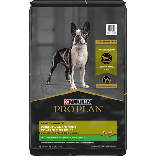 ProPlan Shredded Blend Weight Management Chicken and Rice Small Breed Dry Dog Food