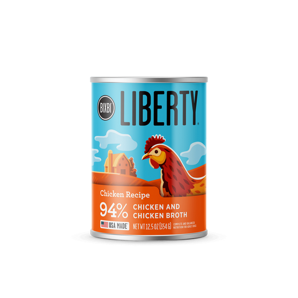 Bixbi Liberty Chicken Recipe Canned Wet Dog Food