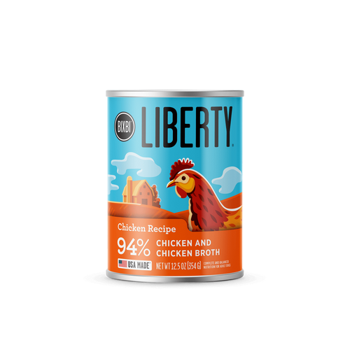 Bixbi Liberty Chicken Recipe Canned Wet Dog Food