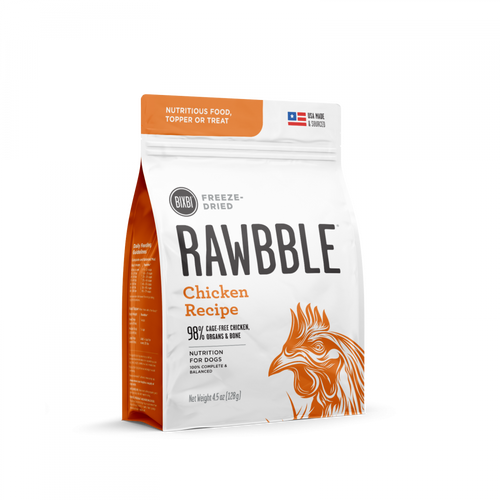 Bixbi Rawbble Freeze Dried Chicken Dog Food