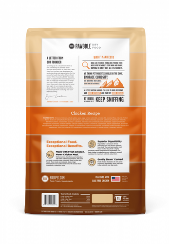 Bixbi Rawbble Kibble Grain Free Chicken Dog Food
