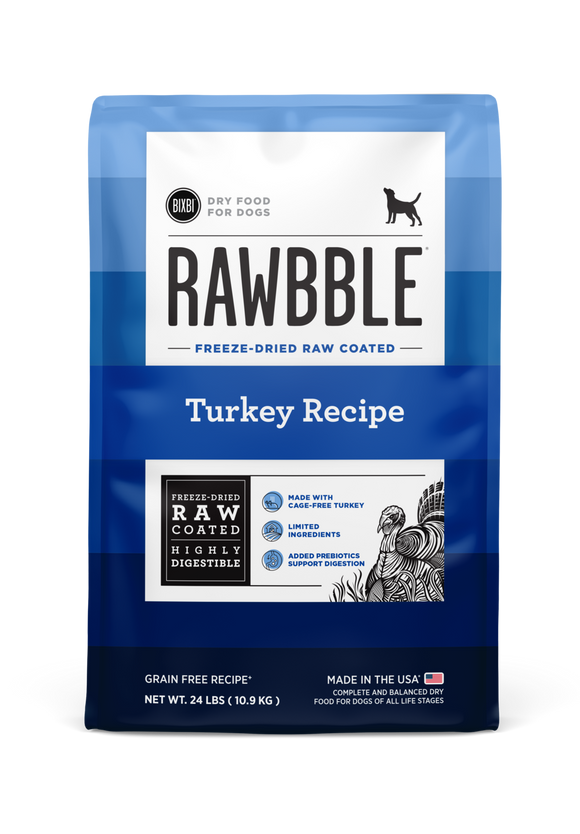 Bixbi Rawbble Kibble Grain Free Turkey Dog Food