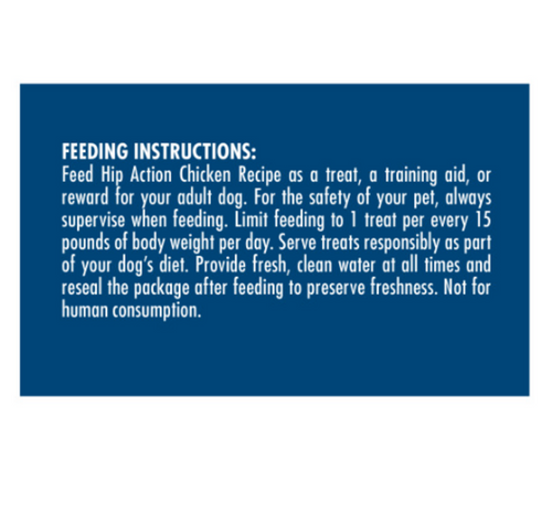 Zukes Hip Action Chicken Dog Treats with Glucosamine and Chondroitin