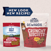 Natural Balance Rewards Crunchy Biscuits Dog Treats for Small Breeds with Real Bison