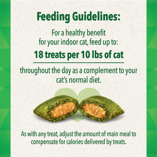 Greenies Feline SmartBites Healthy Indoor Natural Chicken Flavor Soft & Crunchy Adult Cat Treats