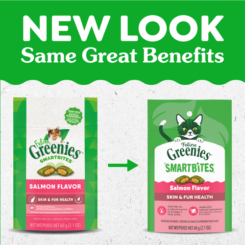 Greenies Smartbites Skin and Fur Salmon Cat Treats