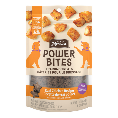 Merrick Power Bites Grain Free Chicken Recipe Dog Treats
