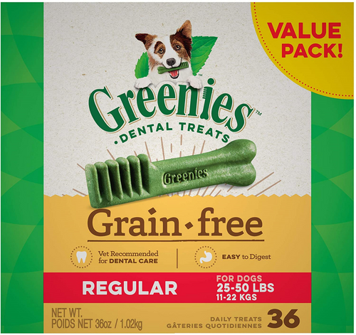 Greenies Regular Grain Free Dental Dog Chews