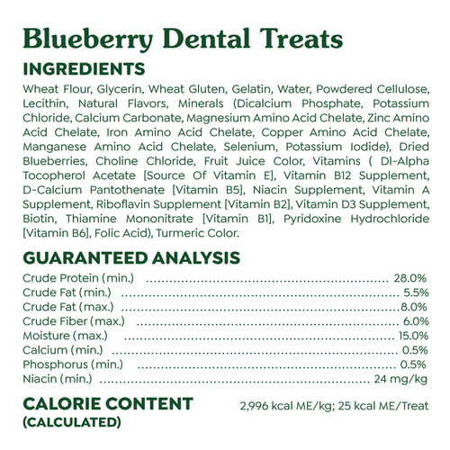 Greenies Teenie Blueberry Dental Dog Chews