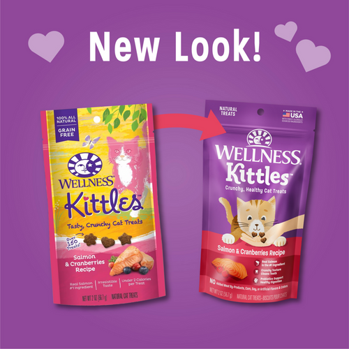Wellness Kittles Crunchy Salmon & Cranberry Cat Treats