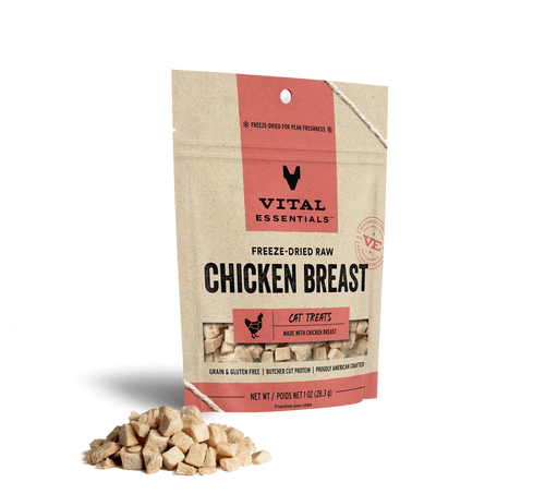 Vital Essentials Vital Cat Freeze Dried Grain Free Chicken Breast Cat Treats