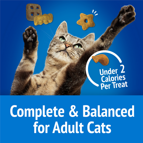 Friskies Party Mix Beachside Crunch Shrimp Crab and Tuna Cat Treats Canister