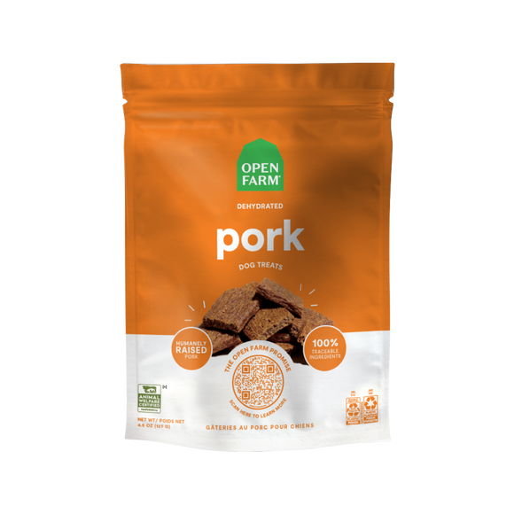 Open Farm Dehydrated Grain Free Pork Dog Treats