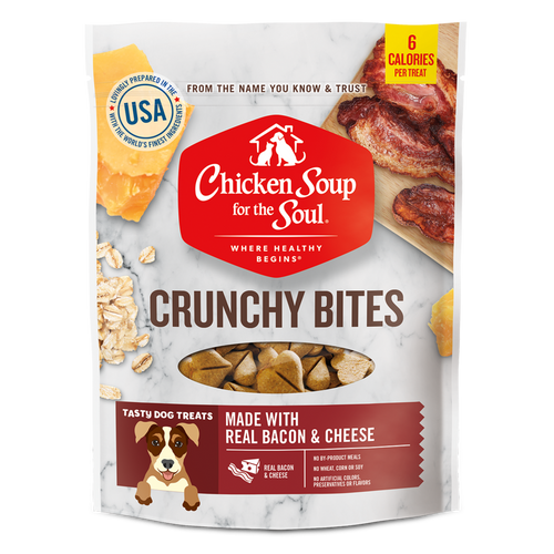 Chicken Soup For The Soul Bacon and Cheese Crunchy Bites Dog Treats