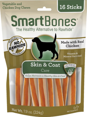 SmartBones Skin & Coat Care Chicken Chews Dog Treats