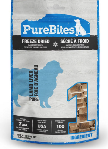 PureBites Lamb Freeze Dried Raw Dog Treats