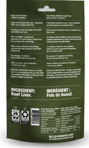 PureBites Freeze Dried Beef Liver Dog Treats