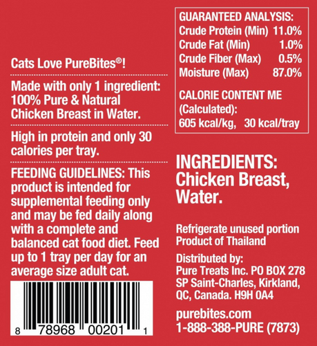 PureBites Mixers Chicken Breast in Water Cat Food/Topper/Treat