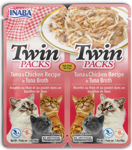 Inaba Cat Twin Cups Tuna & Chicken Recipe Cat Food Topper