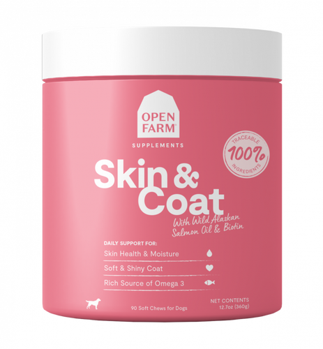 Open Farm Skin & Coad Supplement Dog Chews