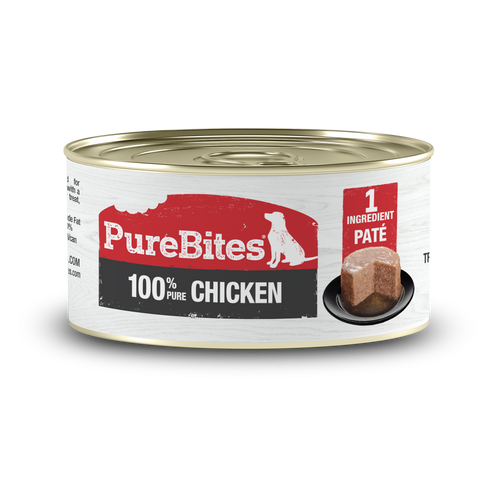 PureBites 100% Pure Chicken Pate Dog Treat