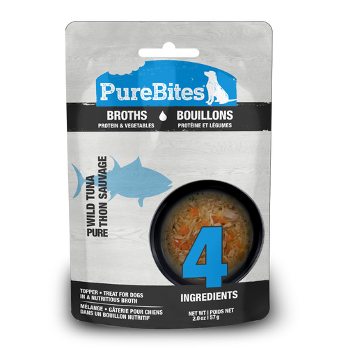PureBites Broths Tuna & Vegetables Dog Treat/Topper