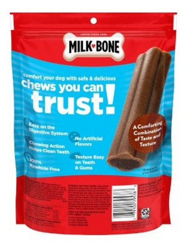 Milk-Bone Mini Comfort Chews, Dog Treats with Unique Chewy Texture and Real Beef