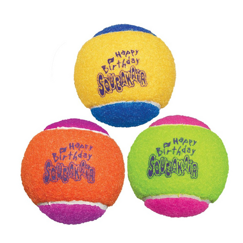 Kong AirDog Squeakair Birthday Balls Dog Toy