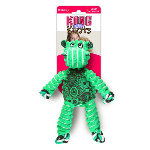Kong Floppy Knots Hippo Dog Toy