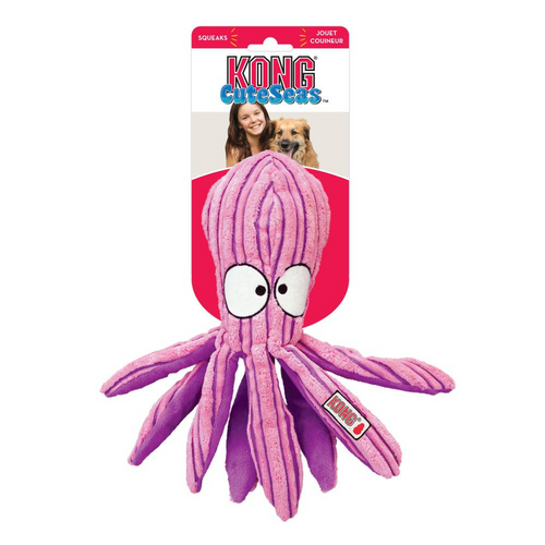 Kong Cuteseas Octopus Crinkle Dog Toy
