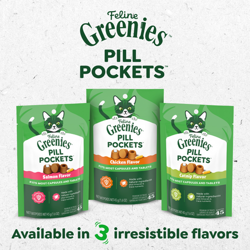 Greenies Pill Pockets Feline Chicken Flavor Cat Treats