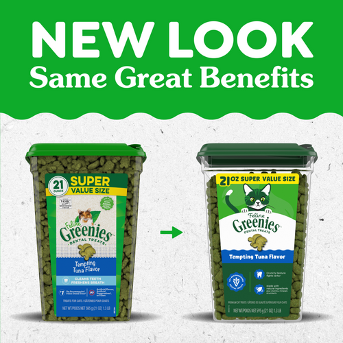 Greenies Feline Dental Tempting Tuna Flavor Cat Treats