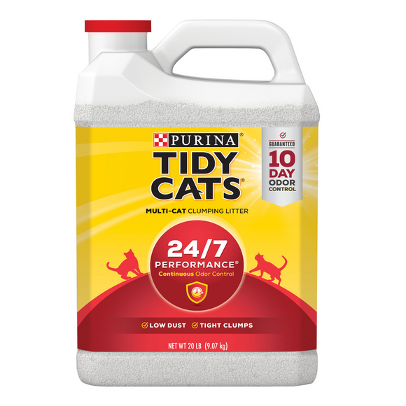 Tidy Cats Scoop 24/7 Performance Continuous Odor Control for Multiple Cats Cat Litter