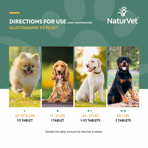 NaturVet Glucosamine DS Plus MSM and Chondrotin Soft Chews for Dogs and Cats