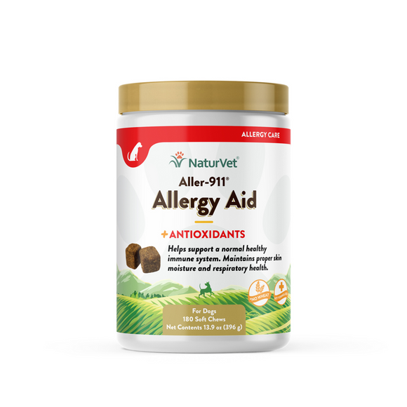 NaturVet Allergy Aid plus Antioxidants Functional Soft Chews for Dogs