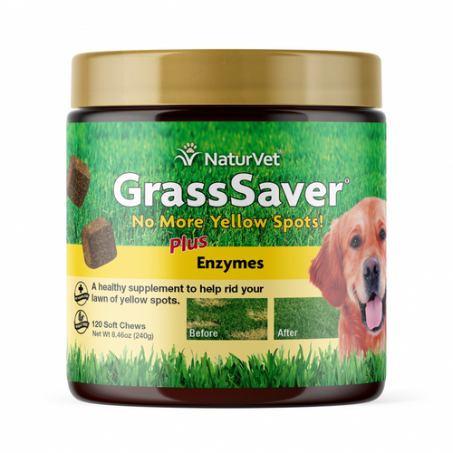 NaturVet GrassSaver Plus Enzymes Soft Chews for Dogs