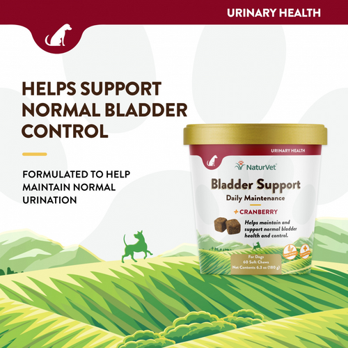 NaturVet Bladder Support Plus Cranberry Soft Chew Cup for Dogs