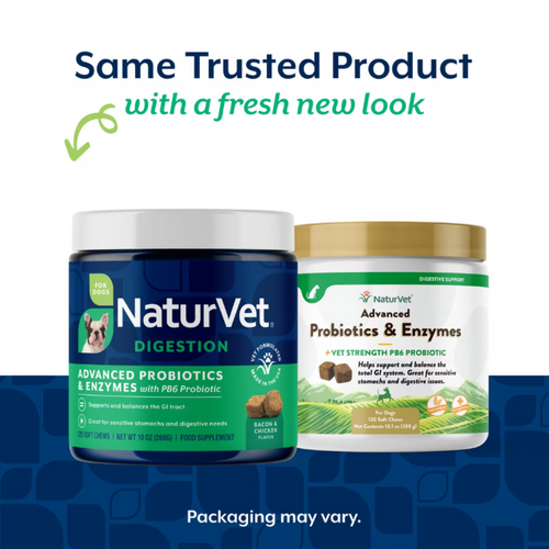 NaturVet Advanced Probiotics & Enzymes Soft Chews for Dogs