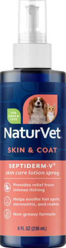 NaturVet Septiderm-V Skin Care Bath for Dogs & Cats