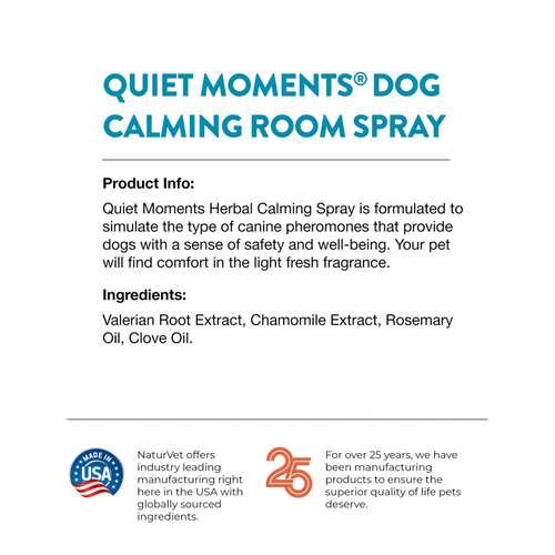 NaturVet Quiet Moments Calming Spray for Cats