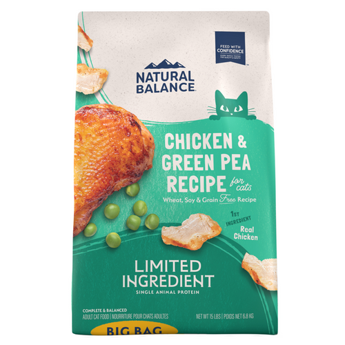 Natural Balance Limited Ingredient Grain Free Dry Cat Food, Chicken & Green Pea Recipe