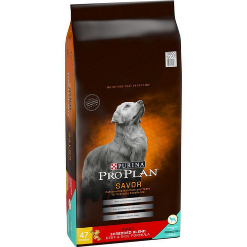 Purina Pro Plan Shredded Blend Beef and Rice Dry Dog Food
